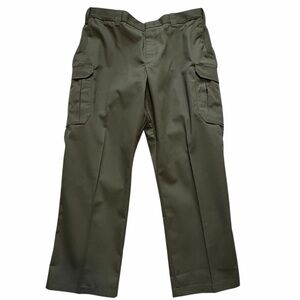 NEW FLYING CROSS DUTY PANTS CARGO SZ 44x30 HEMMED GREEN RIPSTOP FX57300